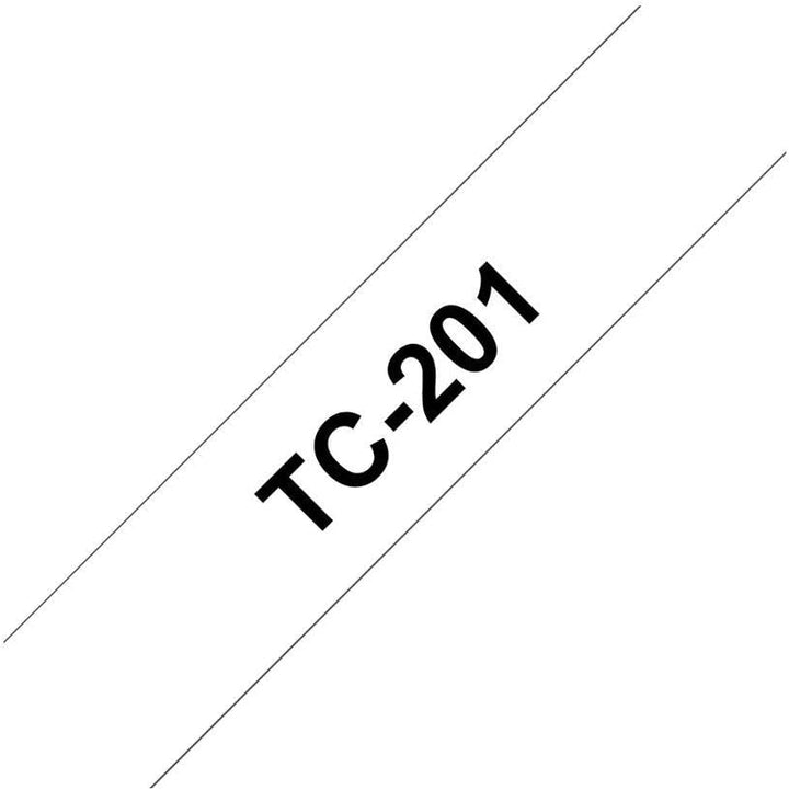 TC-201 P-Touch Schriftbandkassette 12 mm x 7,7 m, 12 mm x 7,7 m