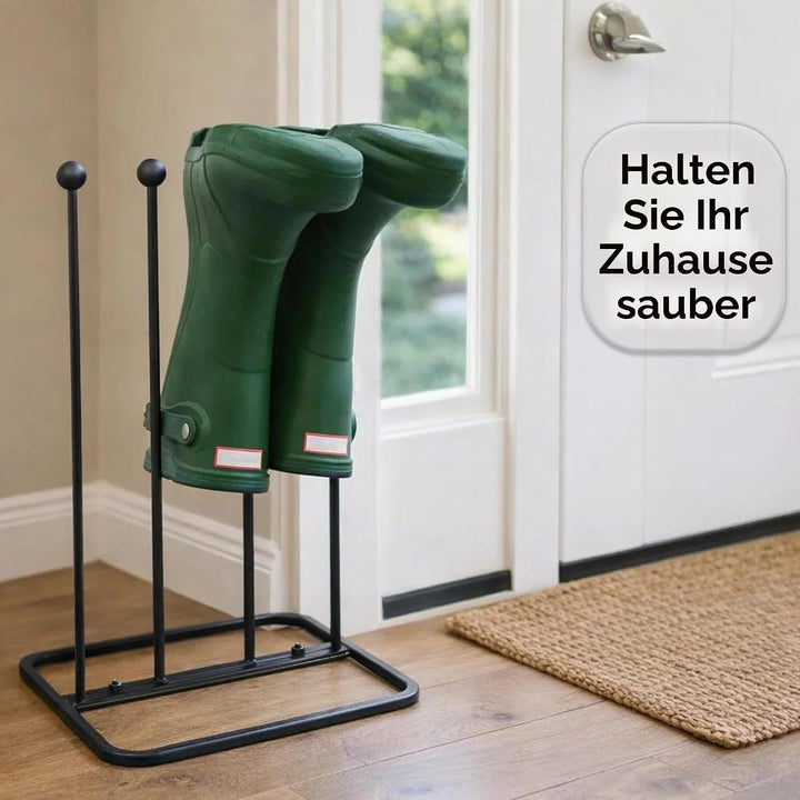 ARSUK Welly Schuhabstreifer, Stiefelknecht, Schuhbürsten, Motiv Schuhzubehör &amp; Pflege gusseisen Eise