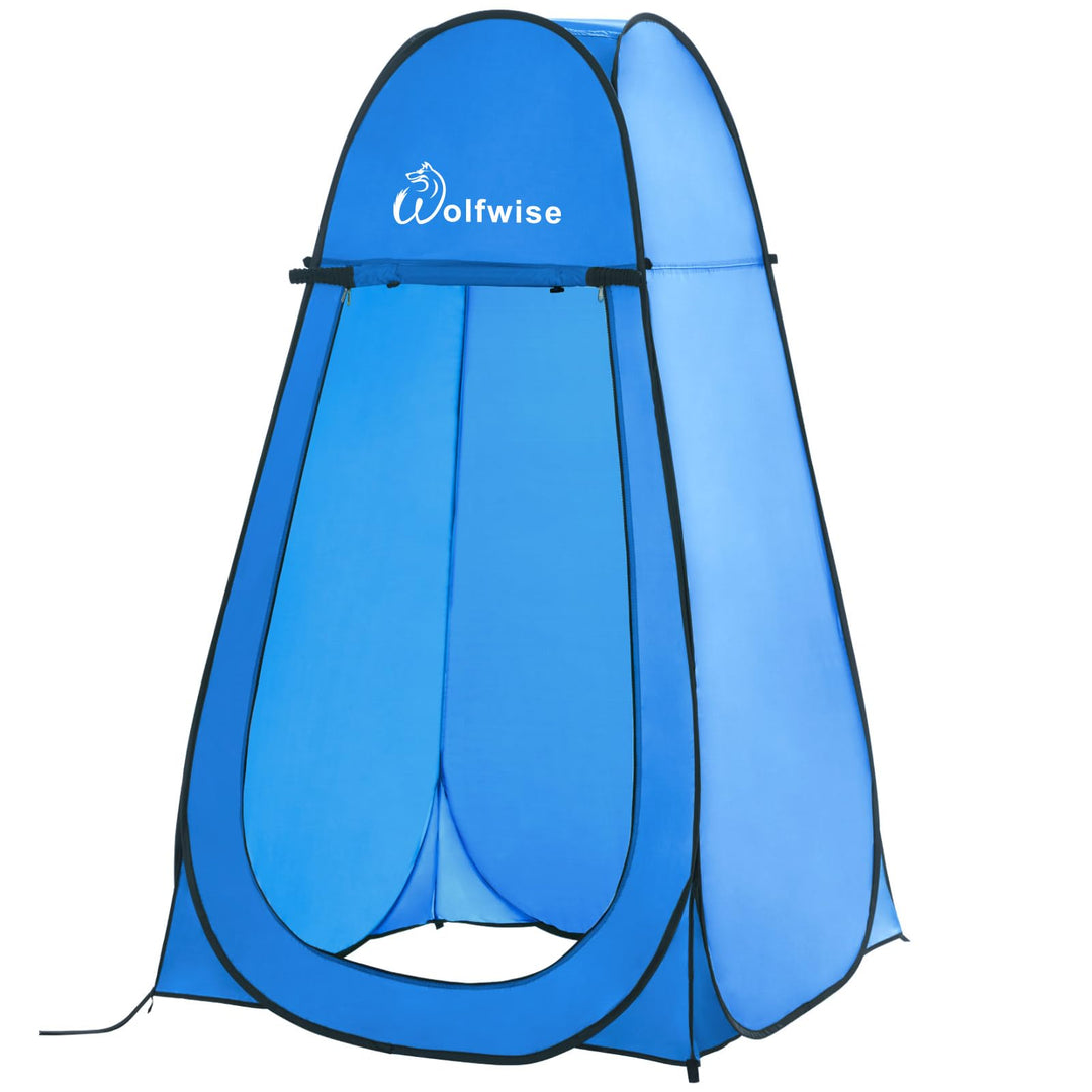 WolfWise Pop-Up Duschzelt Camping & Umkleidezelt – Kompakt & Leicht 2kg mit Tasche, Schneller Aufbau