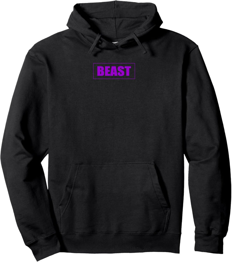 Beast Gym Motivation lila Farbe Fitness Workout Sport Pullover Hoodie