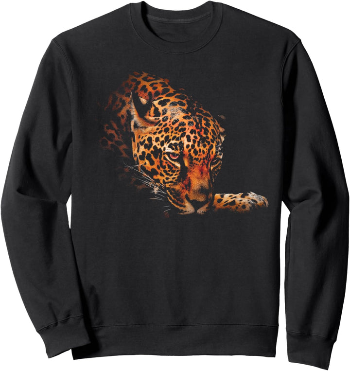 Jaguar Gesicht Sweatshirt