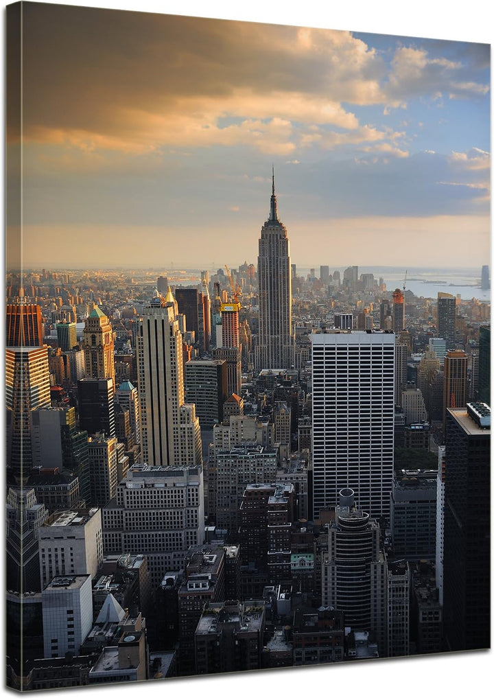 Bilderdepot24 Bild auf Leinwand | New York City II in 50x70 cm als Wandbild | Wand-deko Dekoration W