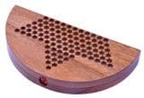 LOGOPLAY Halma Gr. XL für 2 bis 6 Spieler mit Stoffbeutel - Spielfeld 31 cm rund - 6 x 15 Spielsteck