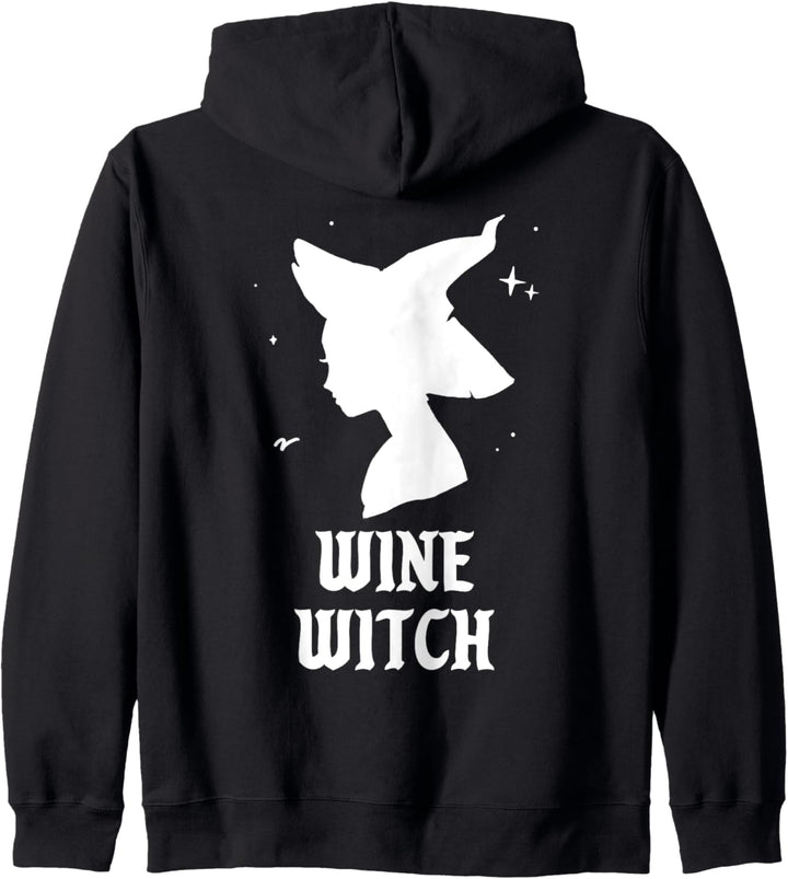 Wein-Hexe Funny Witches Spooky Gotik Halloween Kostüm Kapuzenjacke