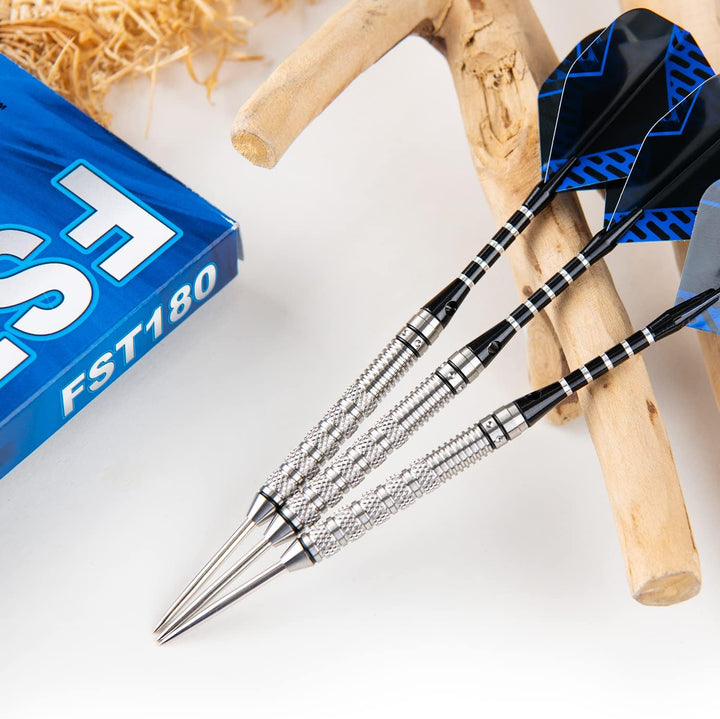 Formula Sports Dartpfeile mit Metallspitze 90% Tungsten Steel-Dartpfeile 3 Stück Profi Steeldarts in