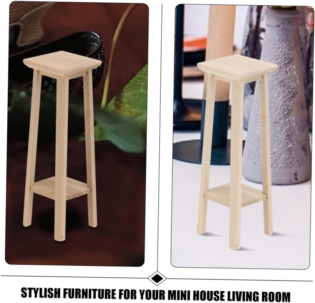 TOYANDONA 3St Mini-Hocker barstuhl bar stühle Barhocker Mini-Verzierung Mini- -Puppenhaus Mini-Blume