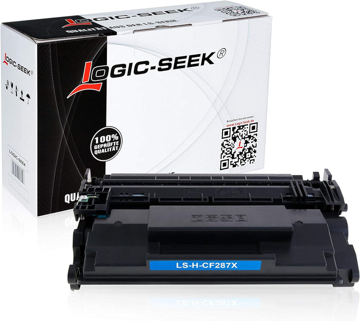 Logic-Seek Toner kompatibel mit HP Laserjet Enterprise M506DN M501dn MFP M527 - CF287X 87X - Schwarz