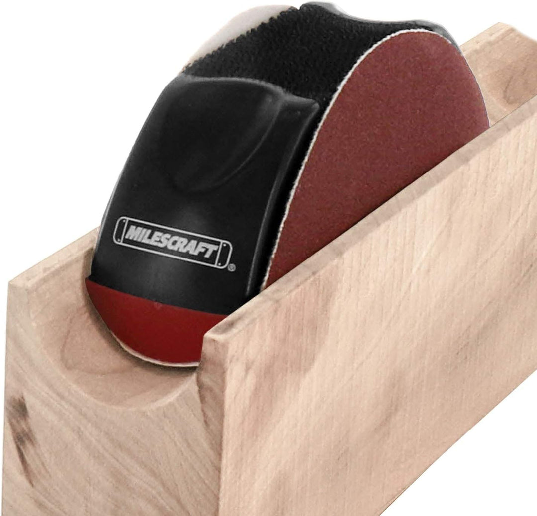Milescraft 1620 Sand Plane – Handschleifblock/Handschleifer - Werkzeug mit Schleifpapier. 4 Schleifp