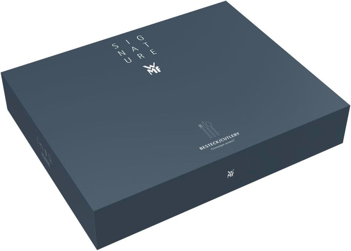 WMF Vision Besteck Set 12 Personen, 66 teilig, 60 Teile mit Servierbesteck, Hohlheftmesser, Cromarga