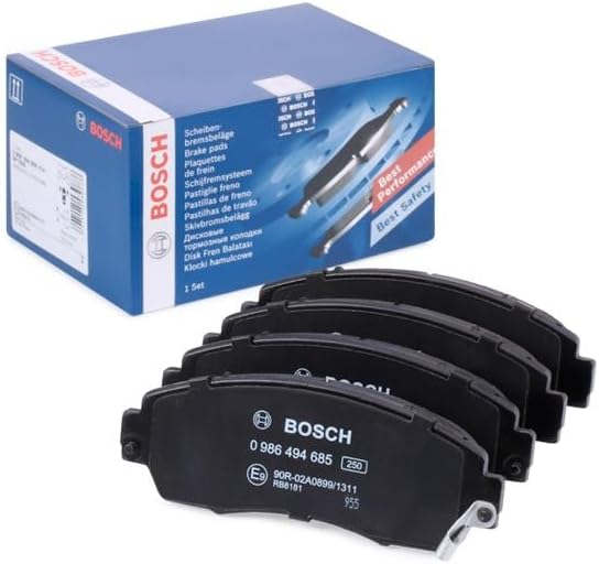 Bosch BP1680 Bremsbeläge - Vorderachse - ECE-R90 Zertifizierung - vier Bremsbeläge pro Set