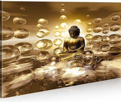 islandburner Bild Bilder auf Leinwand Buddha V2 1p XXL Poster Leinwandbild Wandbild Dekoartikel Wohn