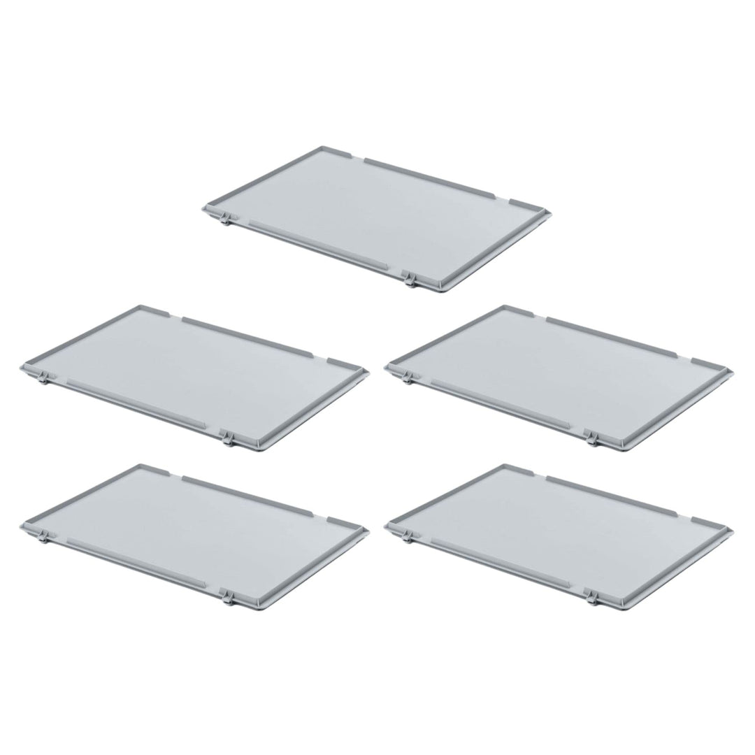 PROREGAL SuperSparSet 5x Scharnierdeckel für Eurobehälter | HxBxT 2,7x20x30cm HxBxT 2,7x20x30cm (5er