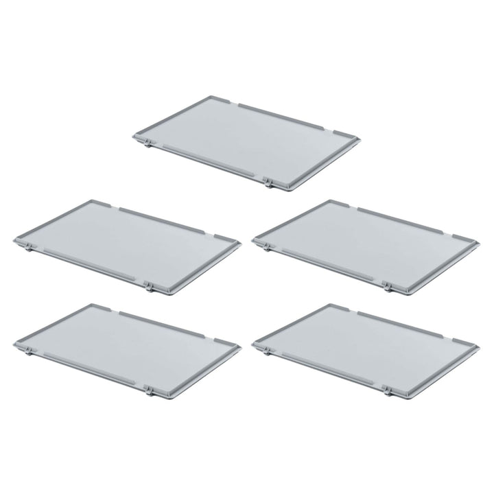 PROREGAL SuperSparSet 5x Scharnierdeckel für Eurobehälter | HxBxT 2,7x20x30cm HxBxT 2,7x20x30cm (5er