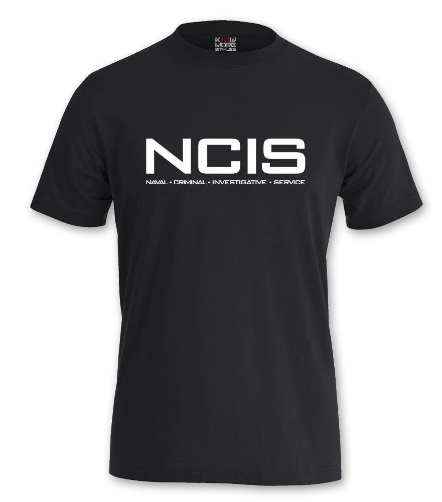T-Shirt NCIS Navy CIS M Schwarz, M Schwarz
