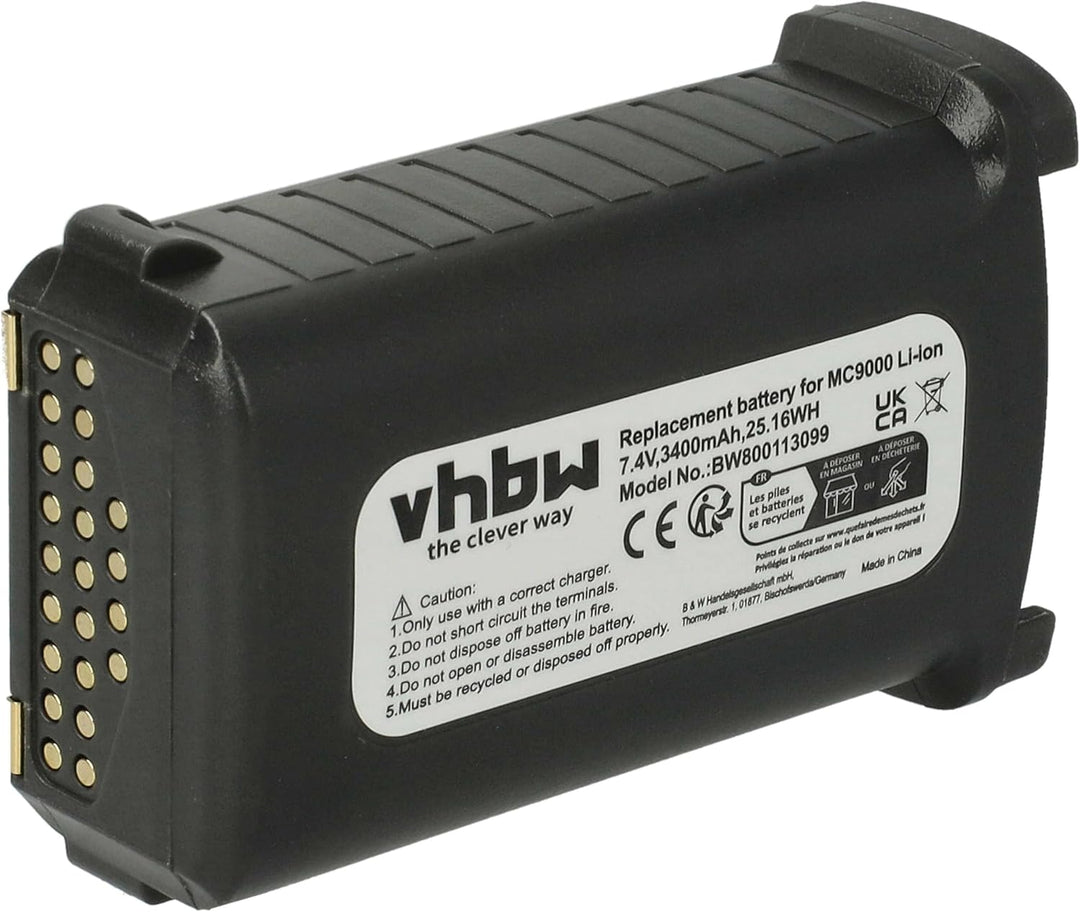 vhbw Akku kompatibel mit Symbol MC9000, MC9000-G, MC9000-K, MC9000-S, MC9010, MC9050 Handheld Comput