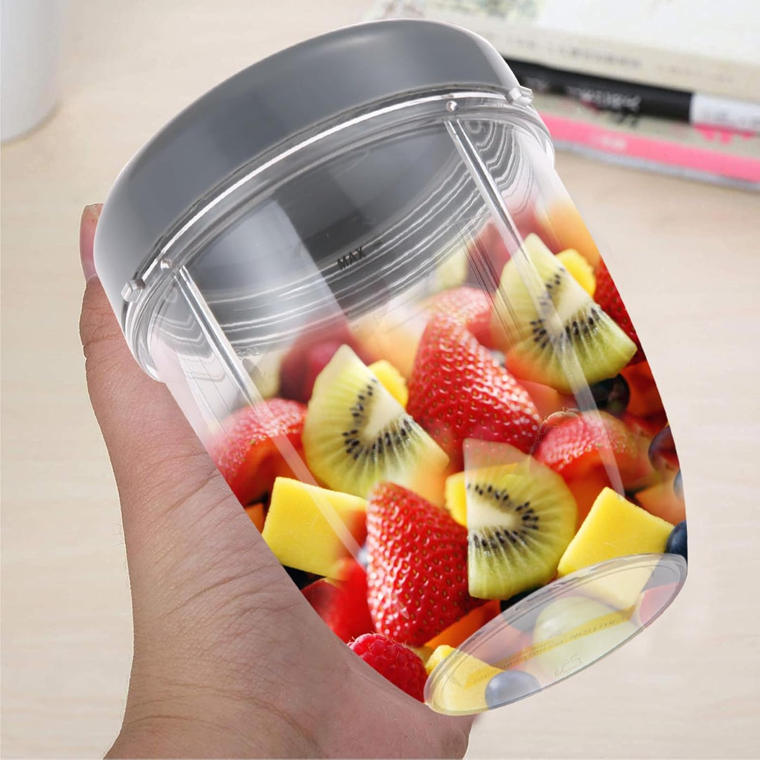 DRELD 2 Set Ersatzteile für Nutribullet Entsafter Becher 18 OZ, 2 Stück Nutribullet Ersatzbecher mit