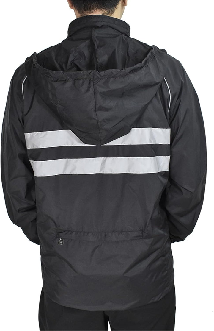 WOSAWE Herren Softshell Jacke mit Kapuze, Atmungsaktiv Windjacke Lightweightjacke für Wandern Radfah