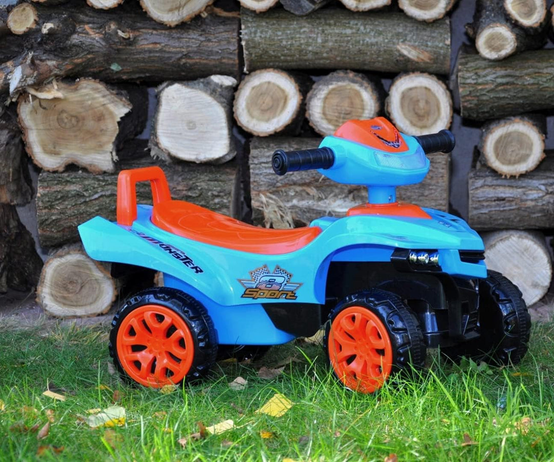 Milly Mally Monster Quad – Rutscher für Kinder, mit interaktivem Lenkrad, Musiktasten, Stauraum, Lic