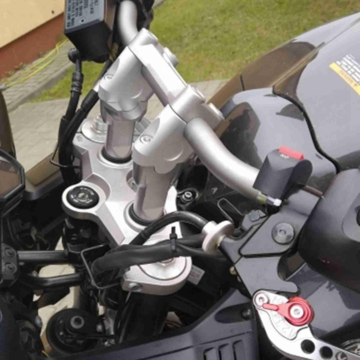 2Pcs Motorrad Lenker Riser Zurück Mount | Duokon Ø 22mm Universal Lenker Riser Lenkerklemme Adapter