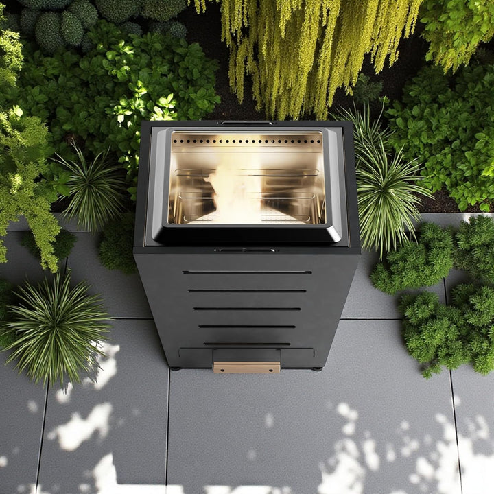 Grill-Welten Raucharme Feuerschale (Firepit) aus Edelstahl – Ash