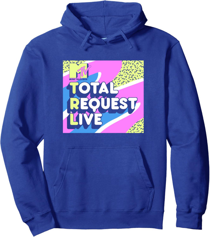 MTV Total Request Live 90's Colorful Pattern Pullover Hoodie