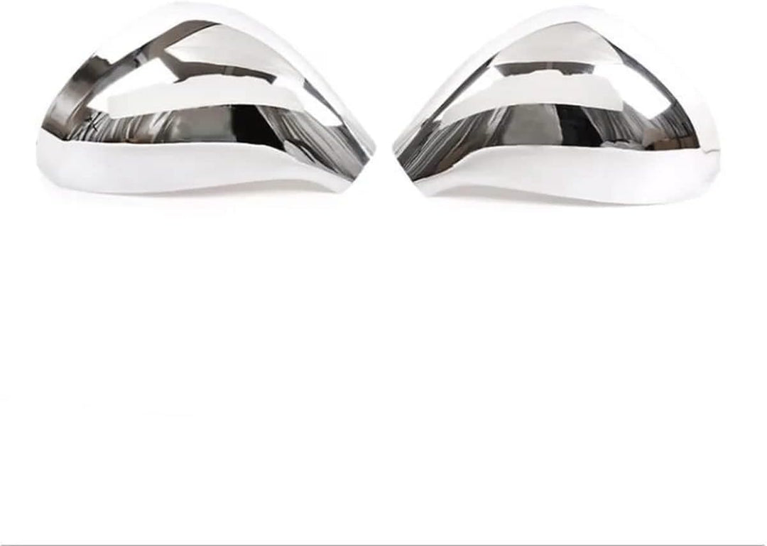 YANER Spiegelabdeckungen für Peugeot 207 308 2006-2014 Auto Modifikation Silber 2 Stück Set ABS glän