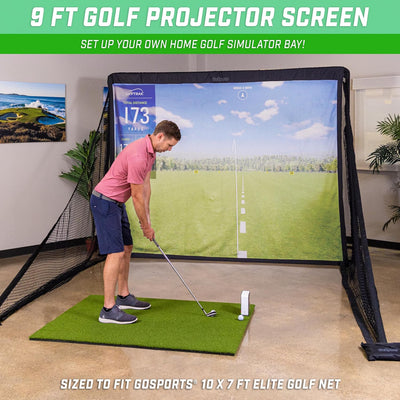 GoSports Golf Simulator Impact Screen - Choose Size Grösse: 3 m, Grösse: 3 m