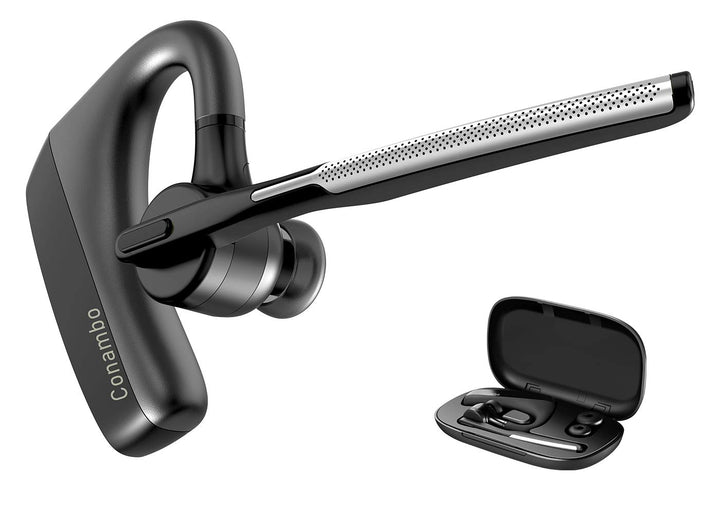 Conambo Bluetooth Headset V5.1 Wireless Headset Hands-Free CVC8.0 Dual-mic, Noise cancelling, Mute K