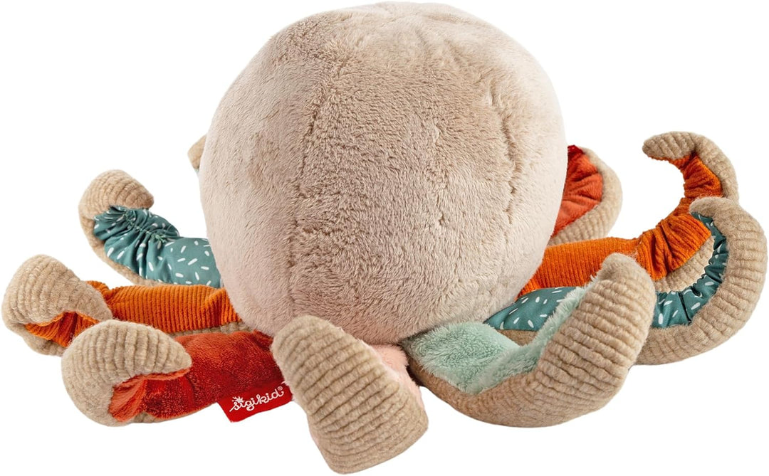 sigikid 43232 Patchwork Stofftier, Mehrfarbig/Krake, Mehrfarbig/Krake