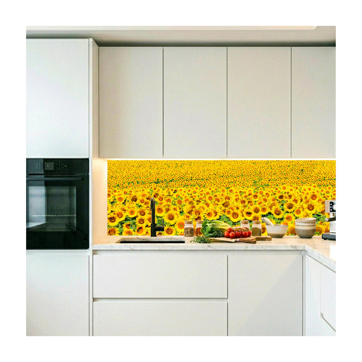 DIMEX Küchenrückwand Folie selbstklebend SONNENBLUMENFELD | Klebefolie - Dekofolie - Spritzschutz fü