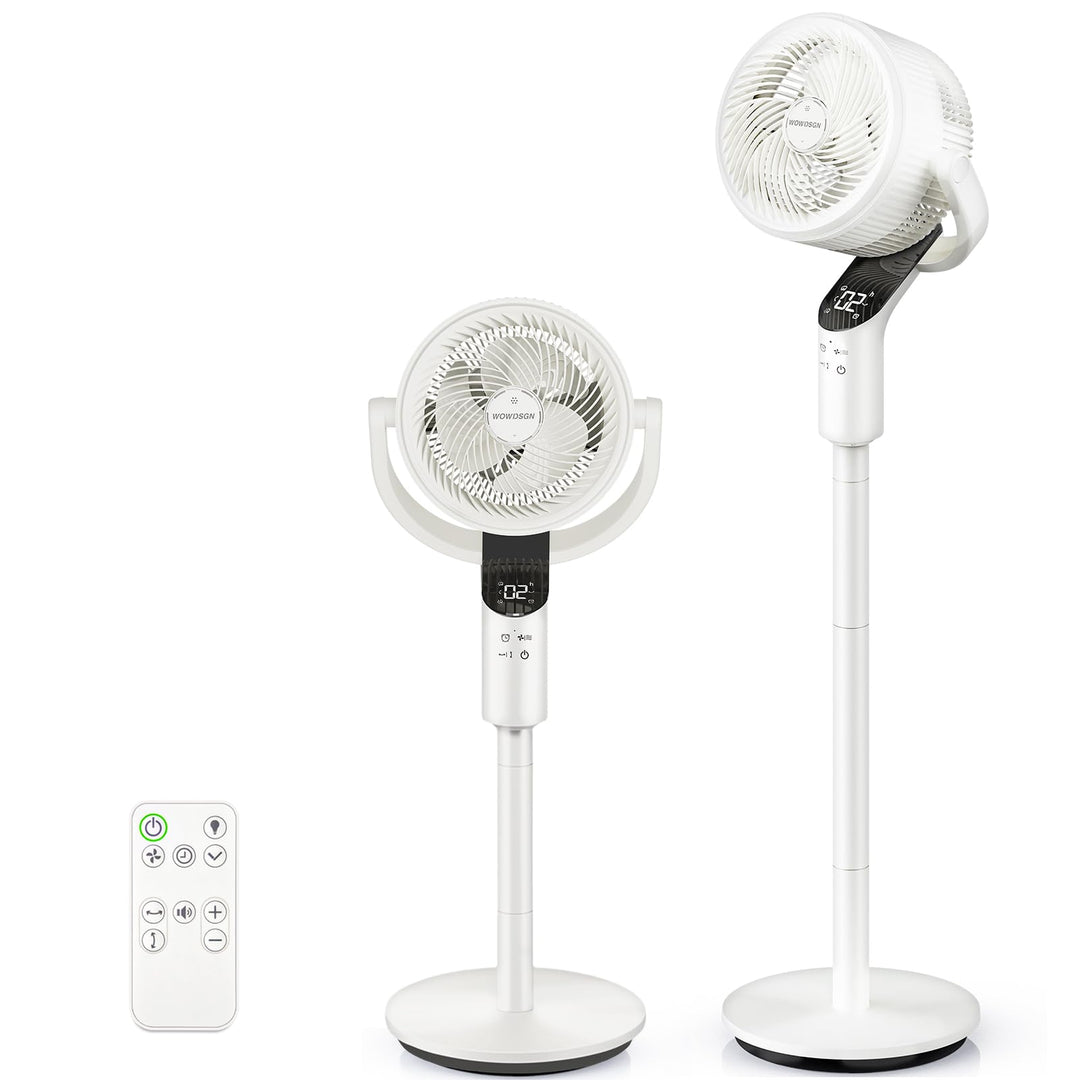 WOWDSGN Standventilator mit Fernbedienung, 22 dB leiser Ventilator für Schlafzimmer & Wohnzimmer, hö