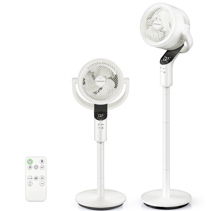WOWDSGN Standventilator mit Fernbedienung, 22 dB leiser Ventilator für Schlafzimmer & Wohnzimmer, hö