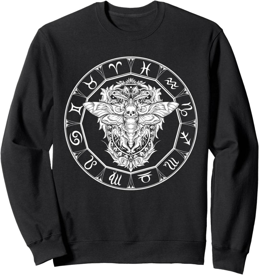 Astrologische Totenmotte Totenkopf - Blackcraft Geschenk Sweatshirt