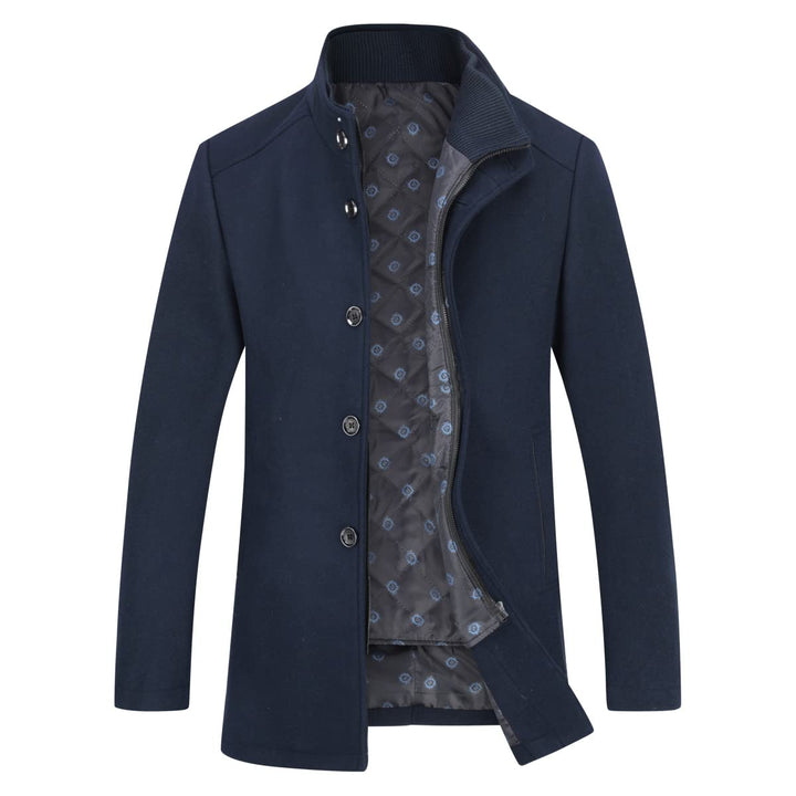 YOUTHUP Herren Mantel mit Winterweste Kurzer Wolle Wintermantel Winter Outdoor Dicker Wollmantel S B