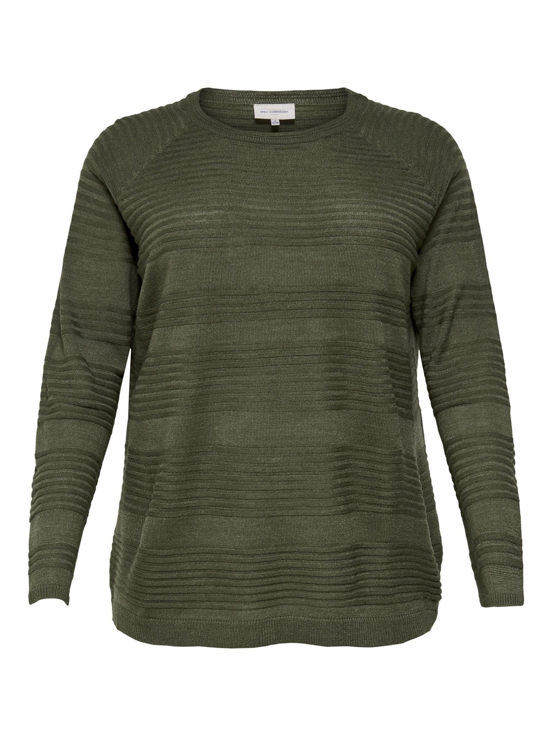 ONLY Carmakoma Damen Carairplain L/S KNT Noos Pullover, Kalamata