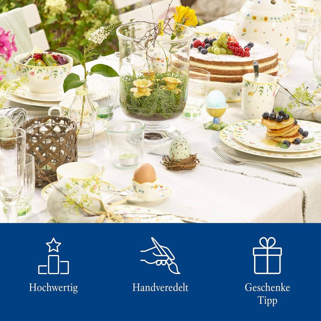 Villeroy & Boch Mini Flower Bells Osterglocken, 2er Set, 4 cm, Porzellan, Gelb, Blumen Blumen Gelb,
