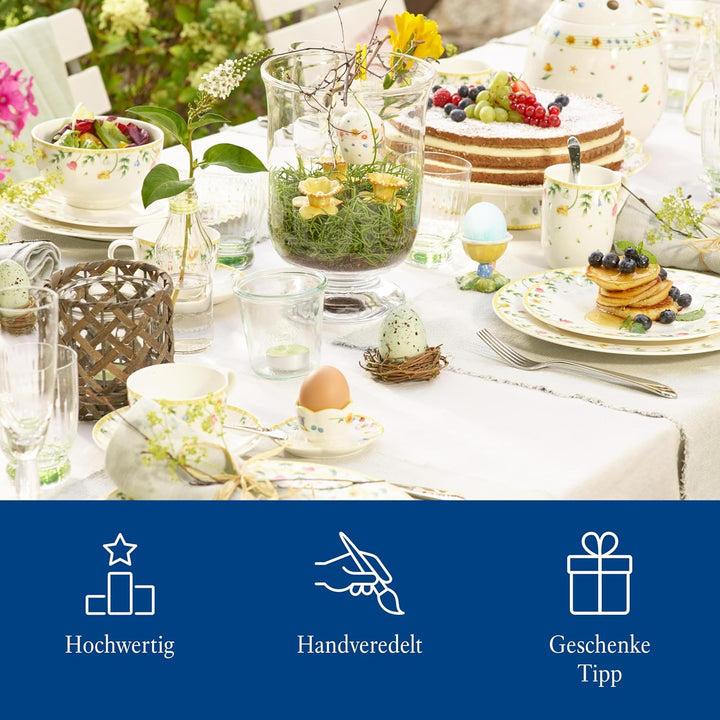Villeroy & Boch Mini Flower Bells Osterglocken, 2er Set, 4 cm, Porzellan, Gelb, Blumen Blumen Gelb,