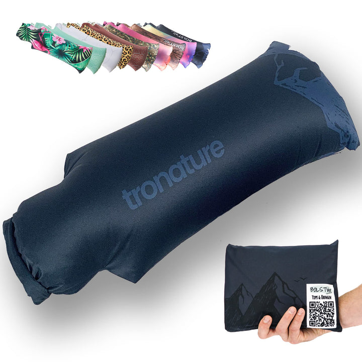 Tronature BOLSTair® Aufblasbares Yogabolster Meditationskissen Reisekissen aus nachhaltigen Material