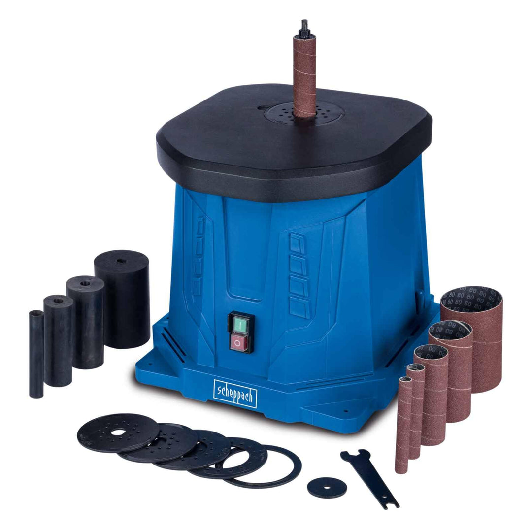 Scheppach Oszillierender Spindelschleifer OSM100 | 450W Leistung | Osz.-Hub 16 mm | inkl. 6x Schleif