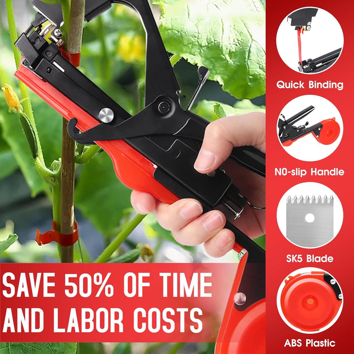SWANSOFT Pflanzenbindemaschine, 45mm Bindezange für Pflanzen, Plant Tying Machine für Trauben Tomate