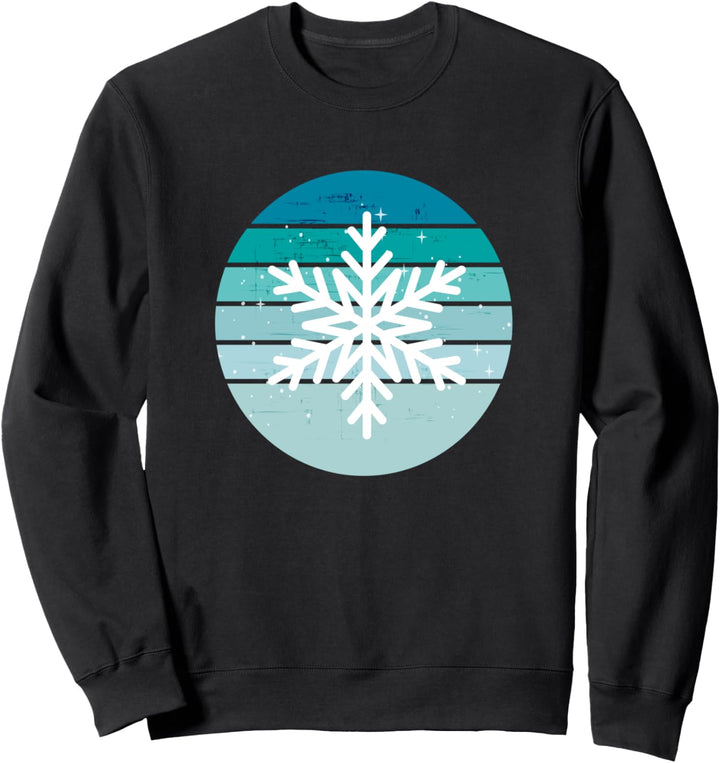 Schneeflocke Snowflake Winter & Weihnachten Vintage Geschenk Sweatshirt