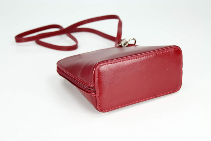 Belli italienische Ledertasche Damen Umhängetasche klein Handtasche Schultertasche Abendtasche in bo