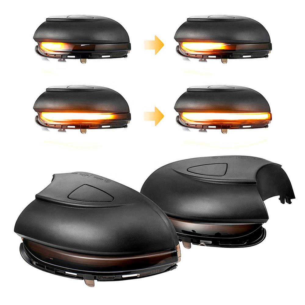 AUTO-STYLE Satz LED Aussenspiegel-Blinker kompatibel mit Volkswagen Jetta VI 2011- & Eos 2009- & Pas