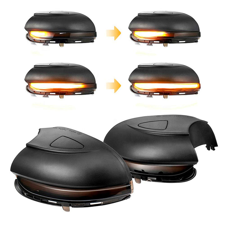 AUTO-STYLE Satz LED Aussenspiegel-Blinker kompatibel mit Volkswagen Jetta VI 2011- & Eos 2009- & Pas