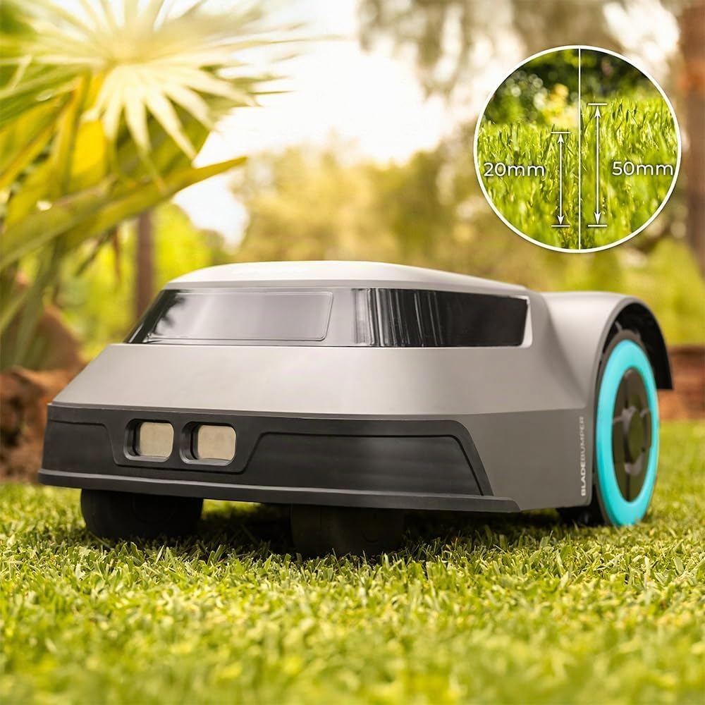 Cecotec Kabelloser Rasenmähroboter für 500m² Conga Grasshopper 500 Map Connected. Digitaler Brushles