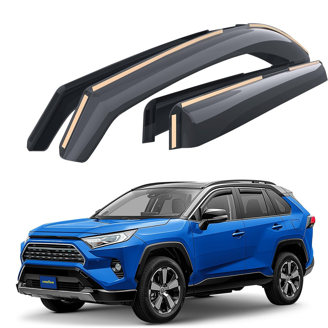 Goodyear Windabweiser für Toyota RAV4 2019-2024, Autofenster Regenschutz, Regenabweiser, Integrierte