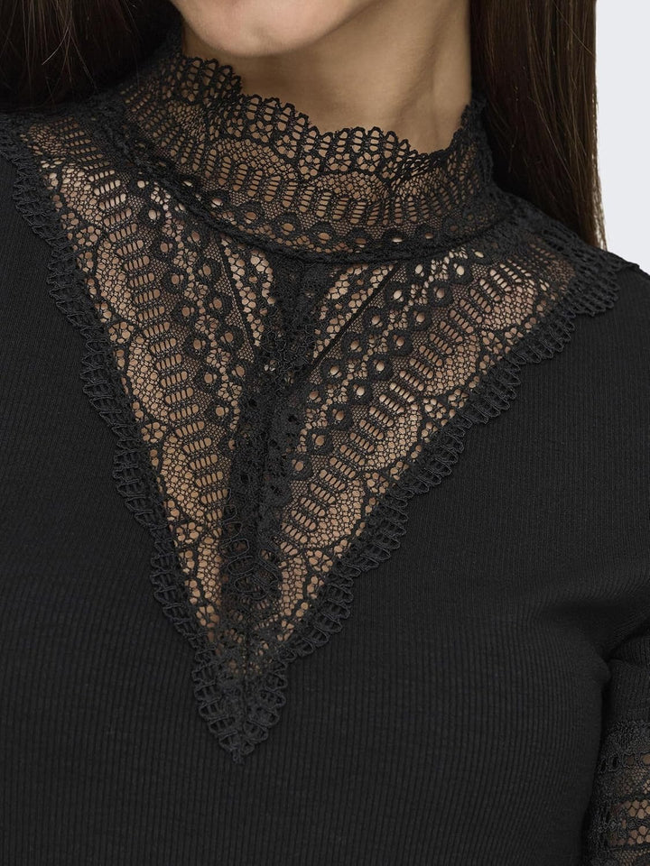 ONLY Female Top ONLTILDE Top XS Schwarz, XS Schwarz