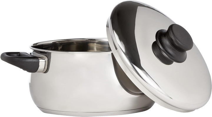 Lacor 14322 Garinox Bratentopf mit Deckel 22 cm 4 L