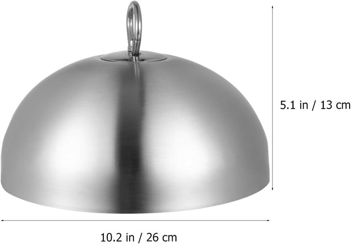 HEMOTON Edelstahl Speiseglocke Tellerglocke Teppanyaki Deckel Steak Abdeckhaube Burgerhaube Schmelzk