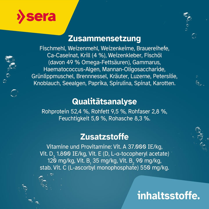 sera Discus Granulat Nature 10 L (4,2 kg) - Hauptfutter für alle Diskusfische, Futter für Diskus